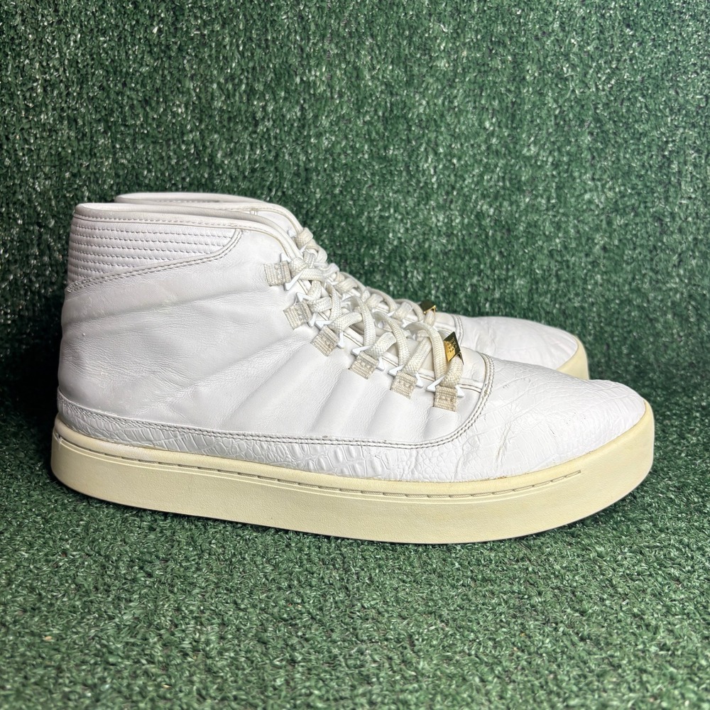Jordan‎ Westbrook 0 Croc Leather High Top Lifestyle Sneakers White Mens Size 12
